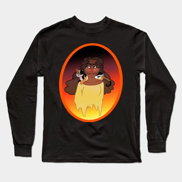 Sunset Babe Long Sleeve T-Shirt by Tullola studios